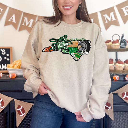 University Of Mount Olive Trojans Game Day Coquette Transfer