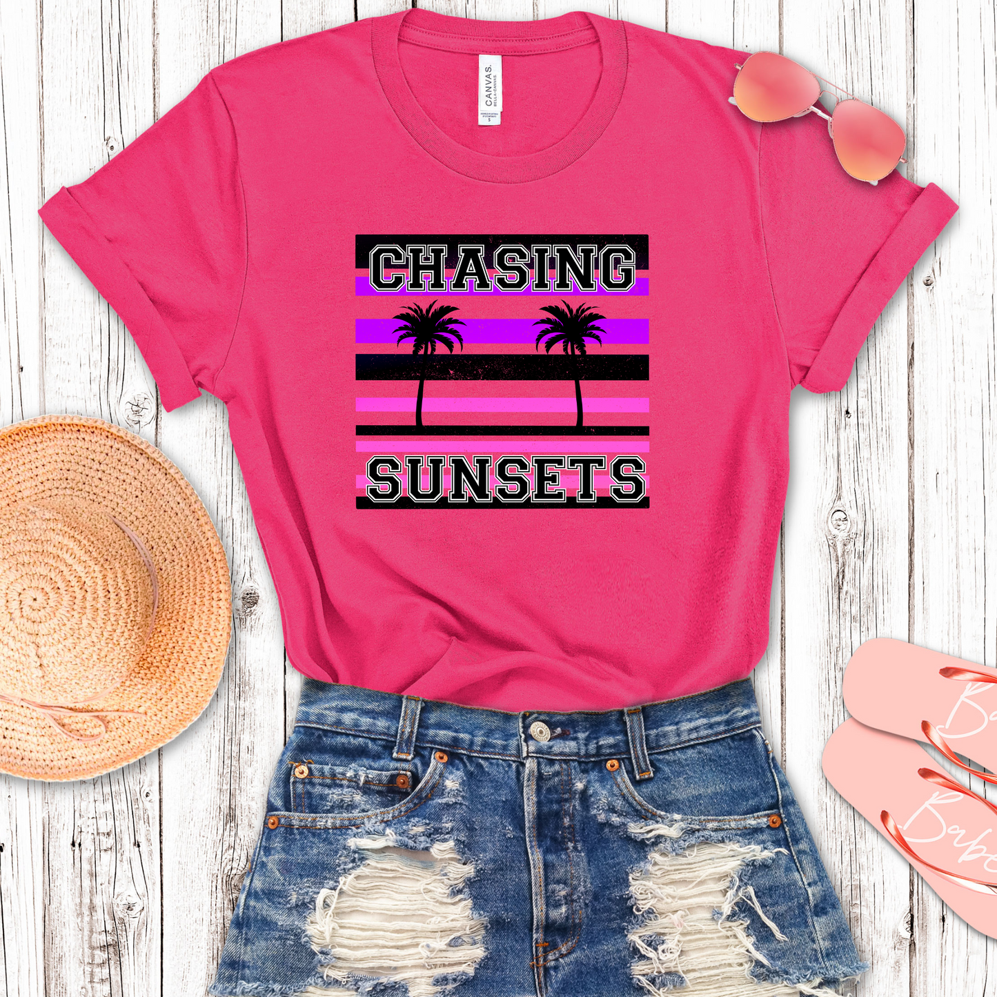 Chasing Sunsets - Purple & Pink Transfer