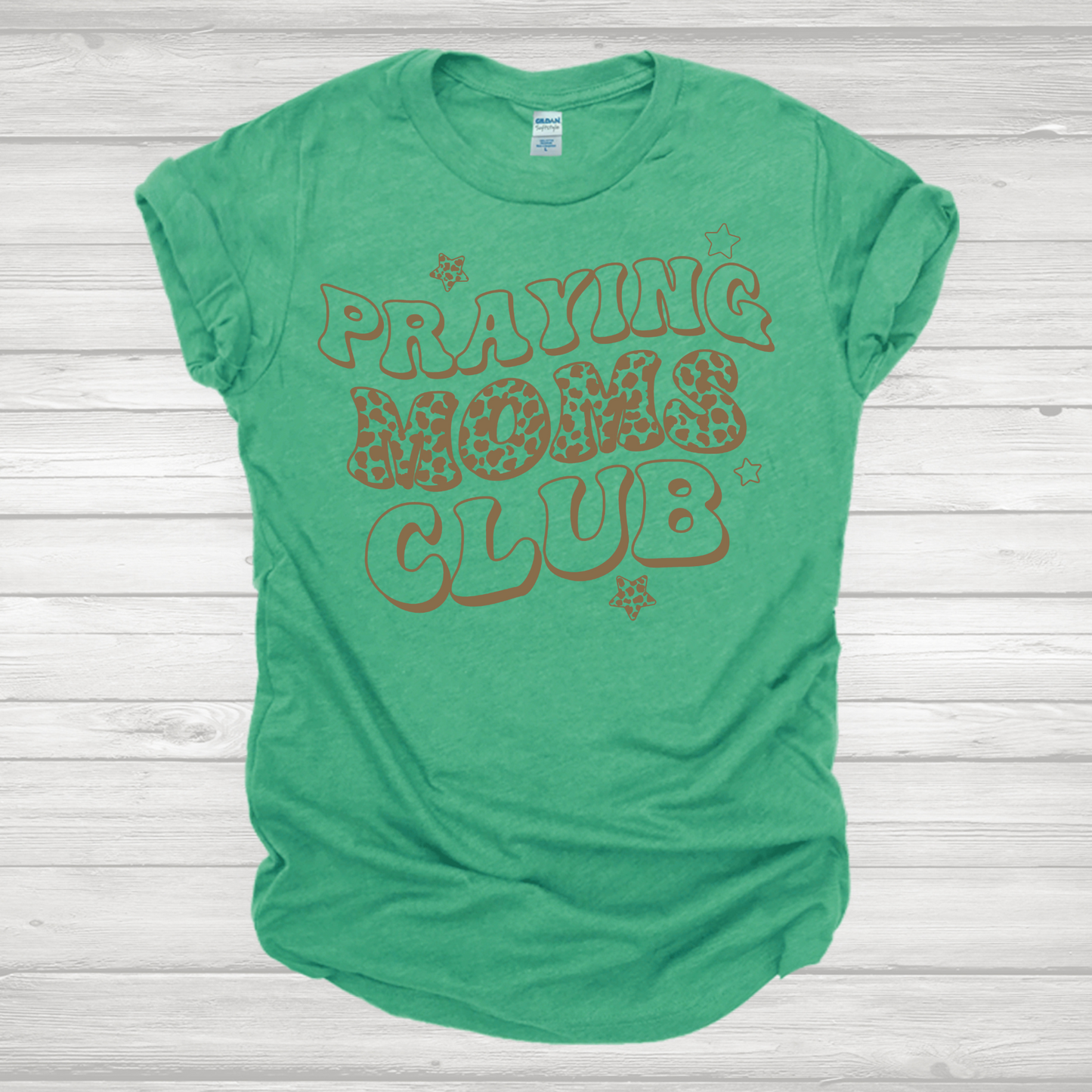 Praying Mom's Club Tan Transfers