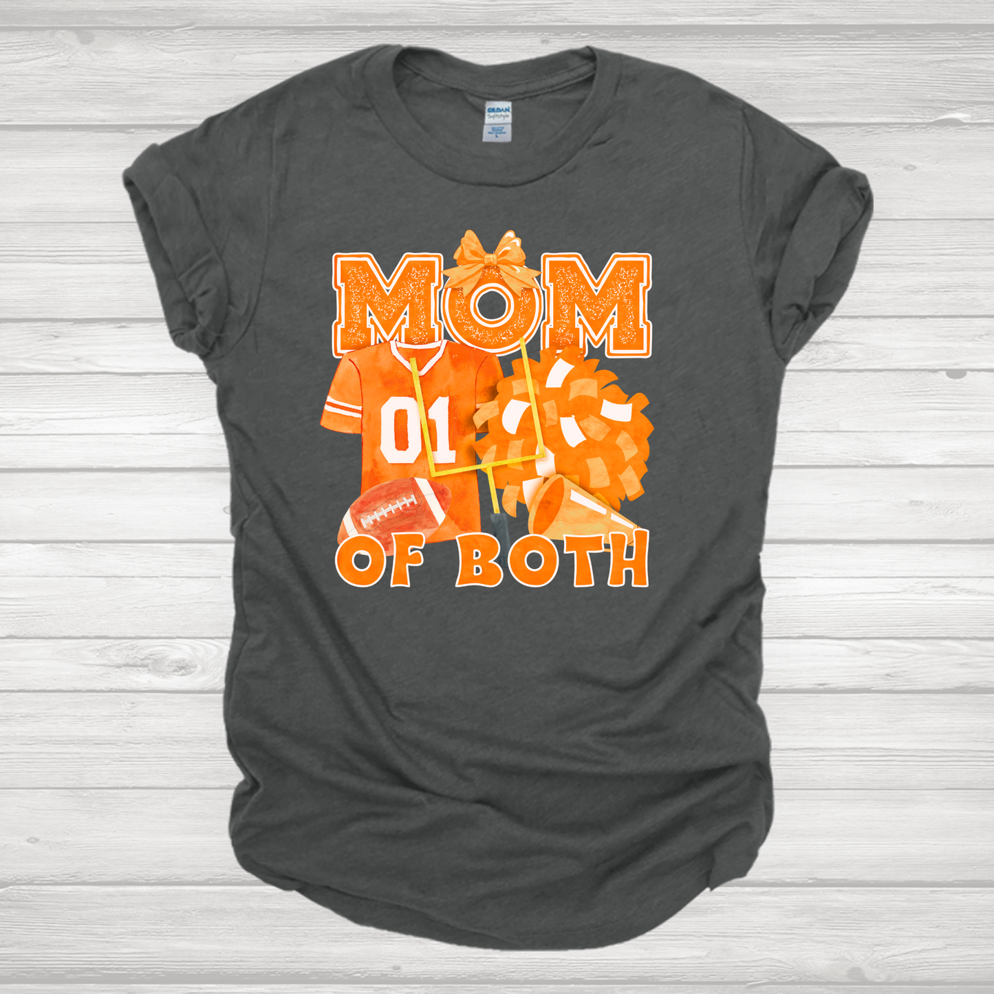 Mom Of Both Orange Transfer