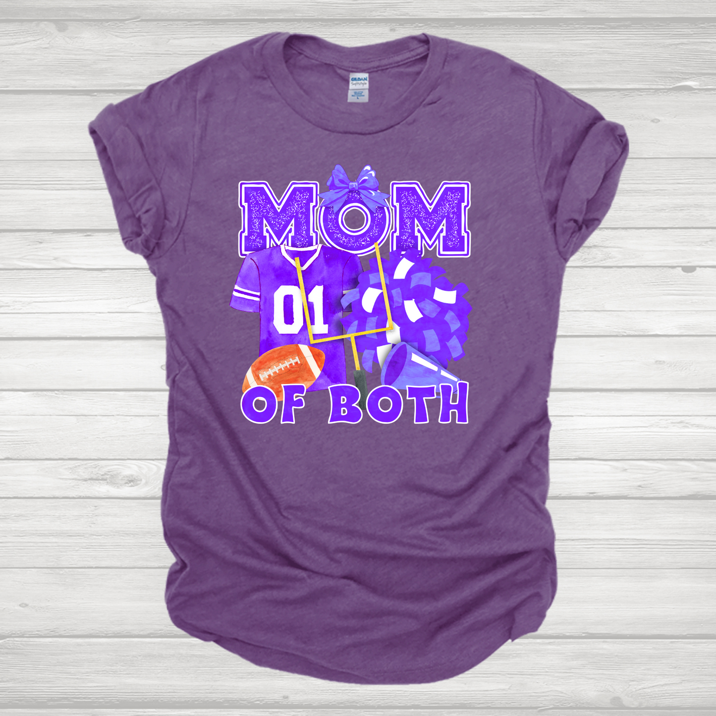 Mom Of Both Purple Transfer