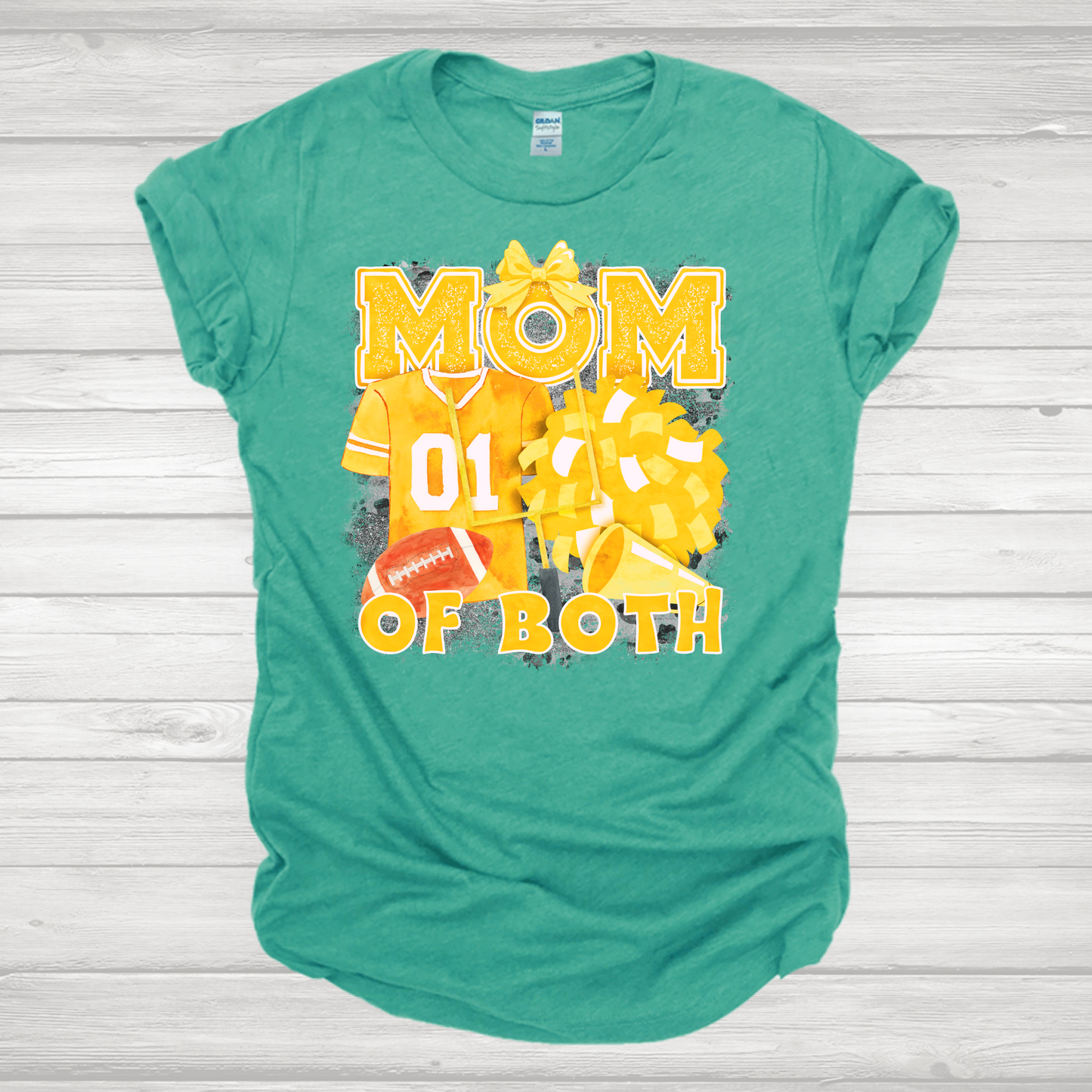 Mom Of Both with Background Yellow Transfer