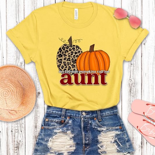 My Favorite Pumpkins Call Me Aunt Transfer