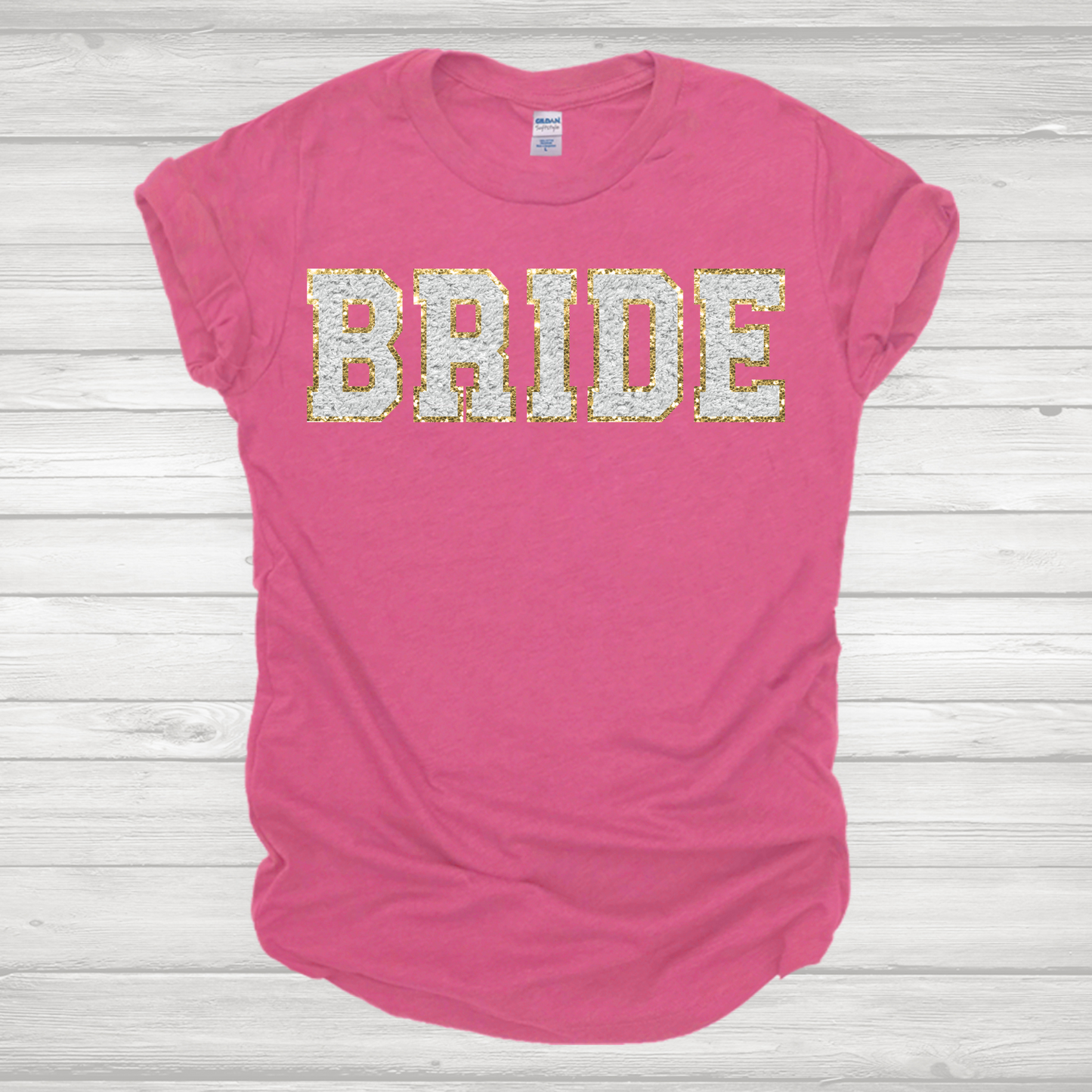 Faux Chenille Bride Transfers