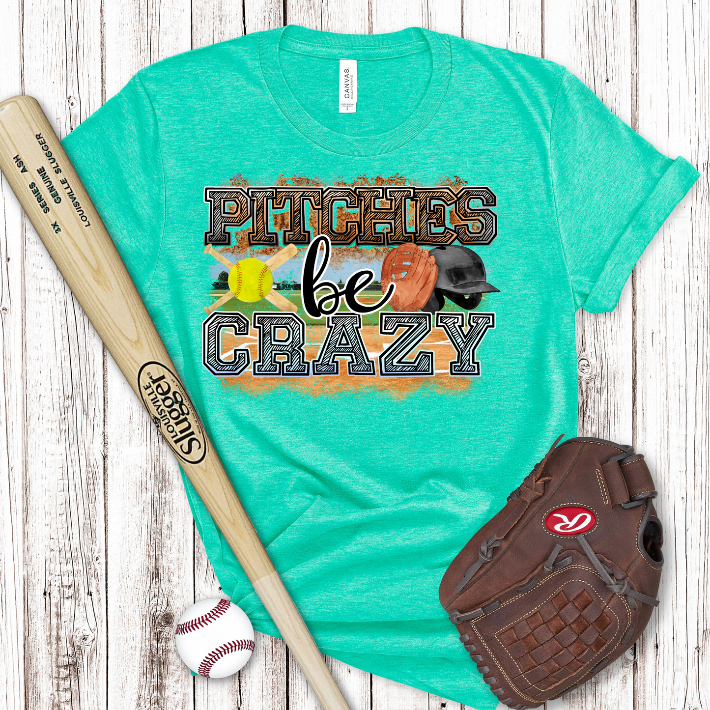 Pitches Be Crazy Softball 9 Transfer