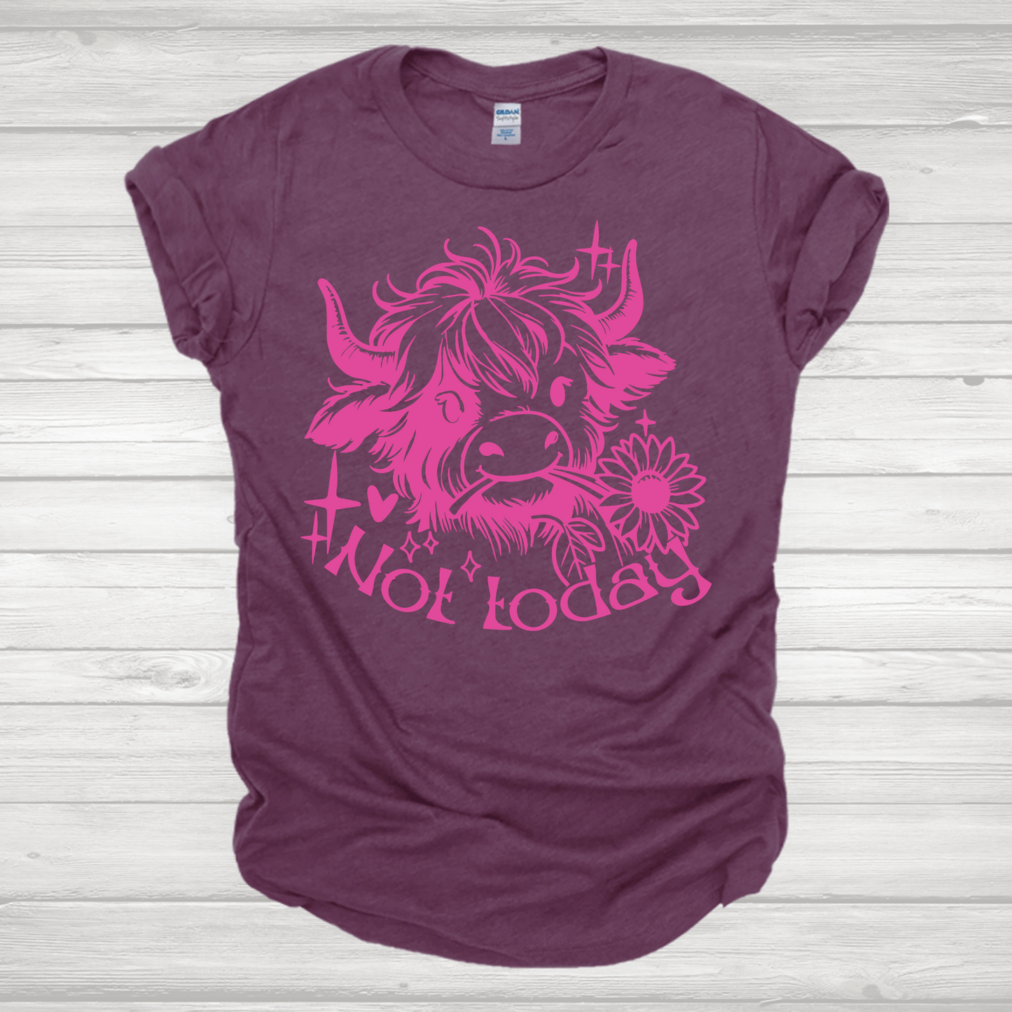 Not Today Pink Transfer