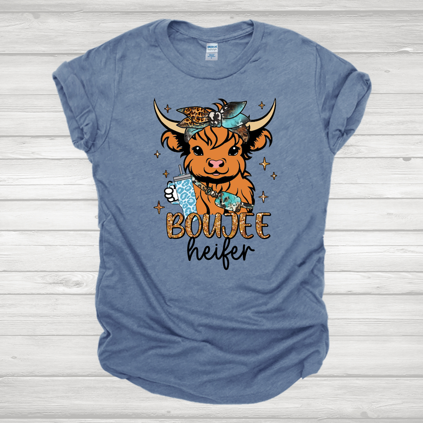 Boujee Heifer Tumbler & Cross Body Transfer