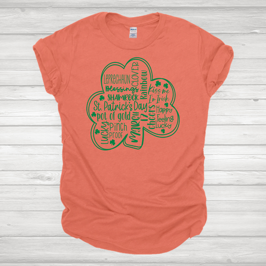 Everything St Patrick's Day Clover Transfer