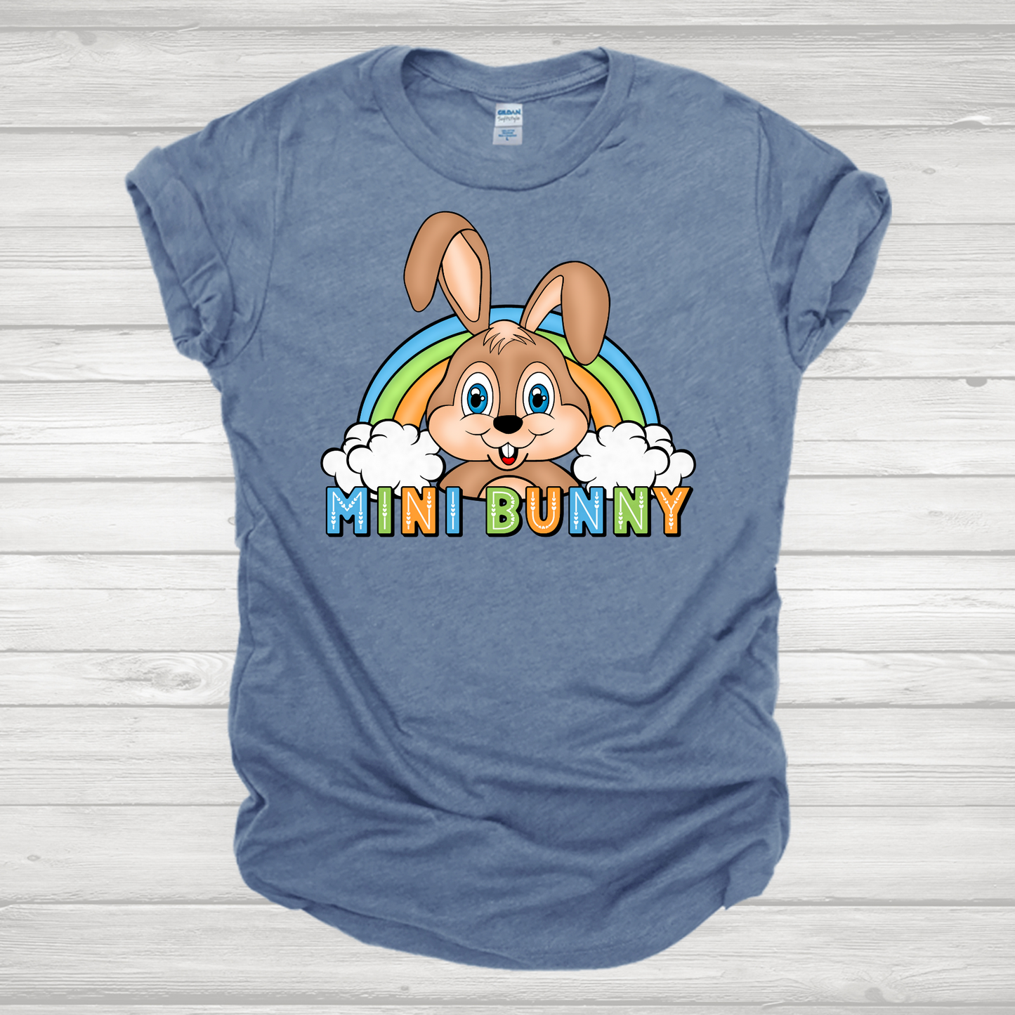 Hoppy Easter Rainbow Transfer