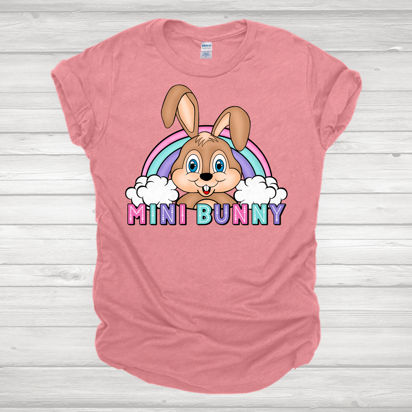 Hoppy Easter Rainbow Transfer