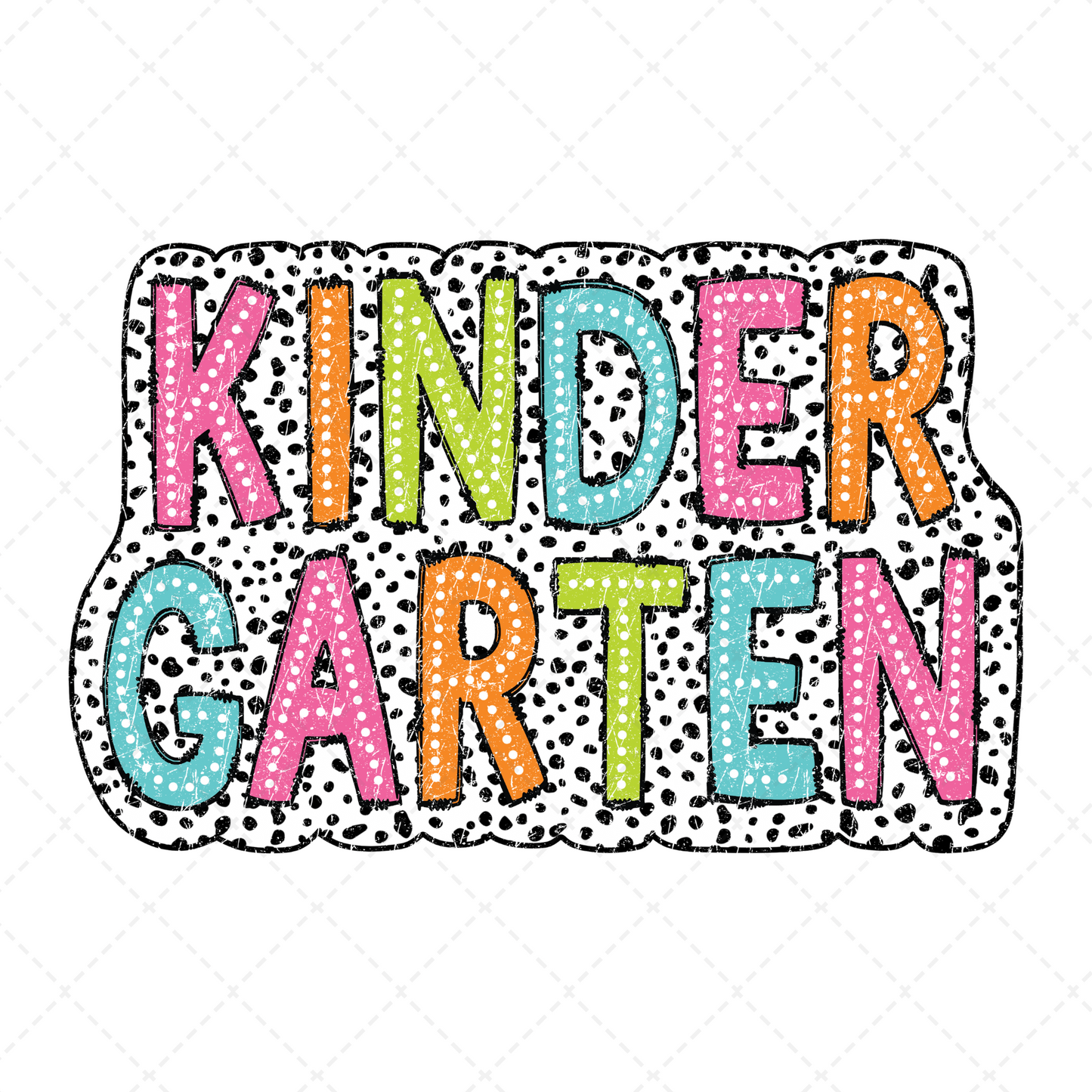 Kindergarten Dalmatian Dots Transfer