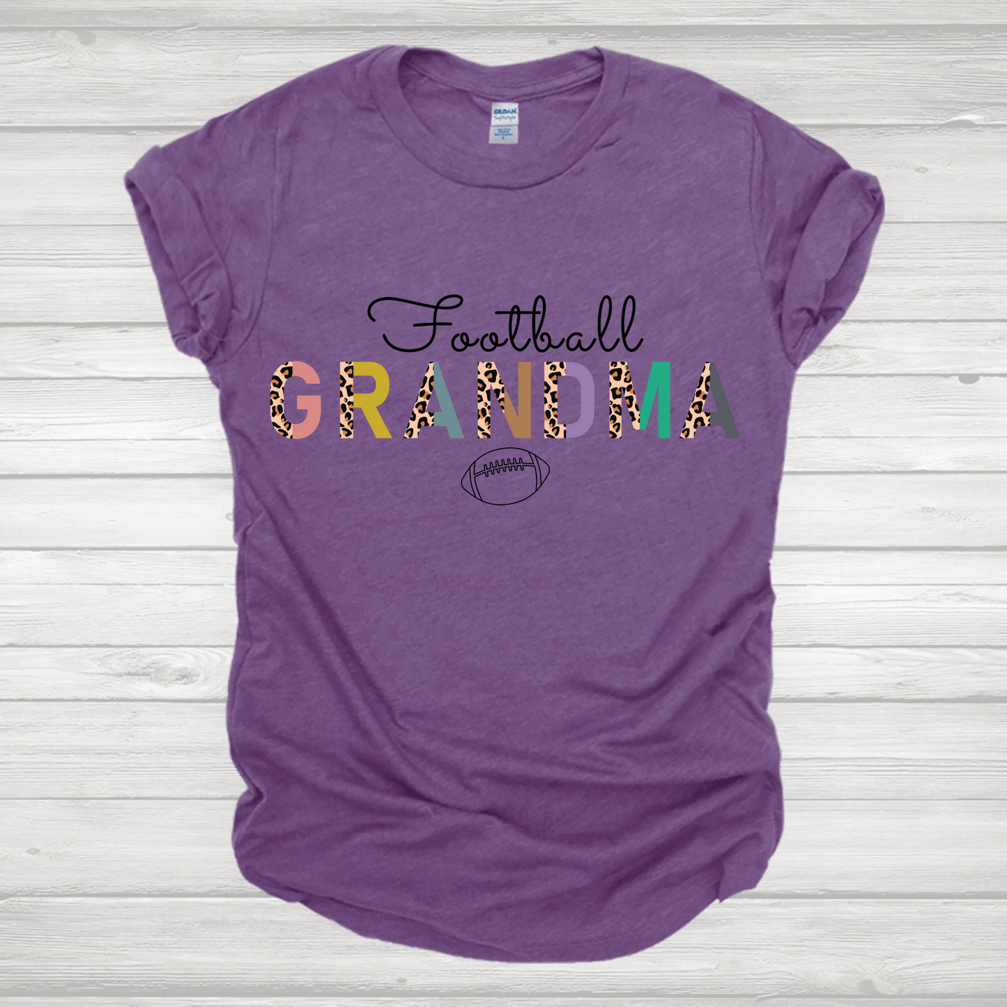 Football Cheetah Grandma Pastel Transfer