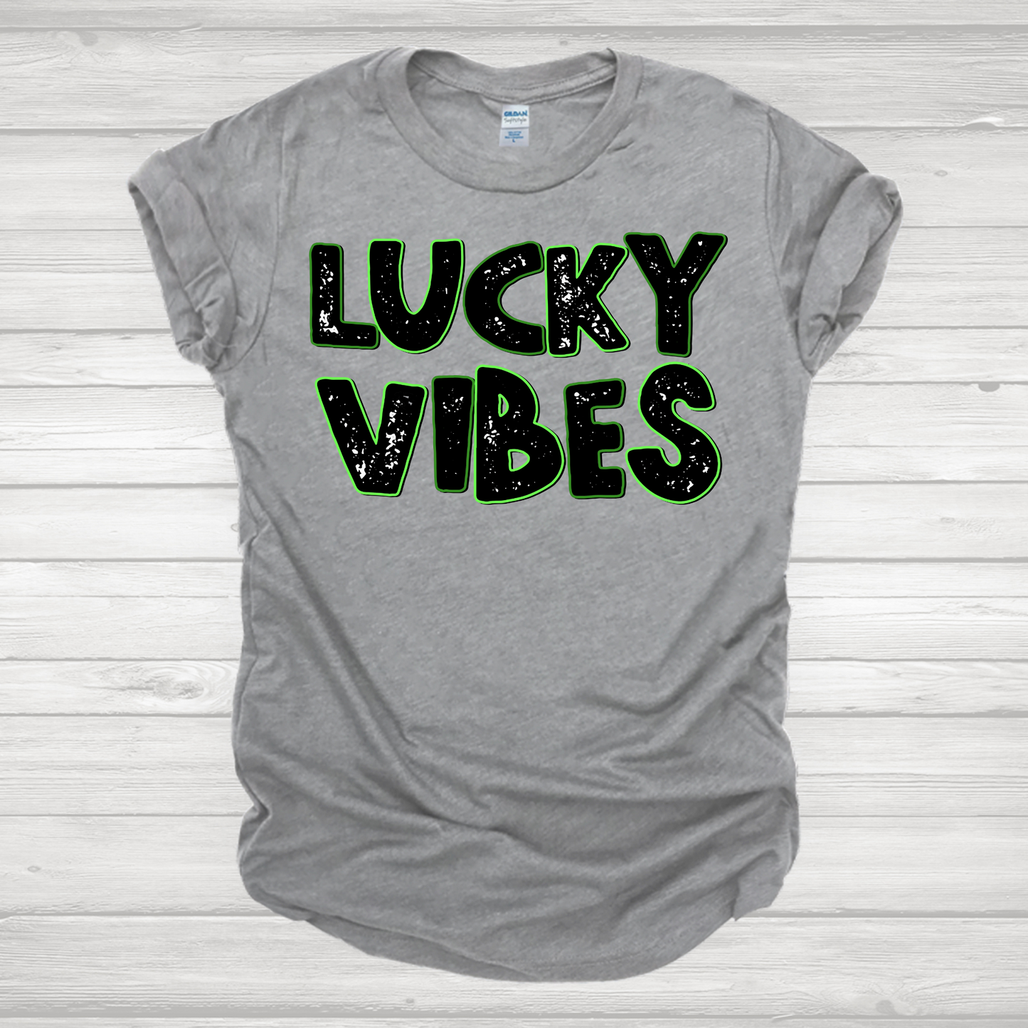 Lucky Vibes Retro Transfer