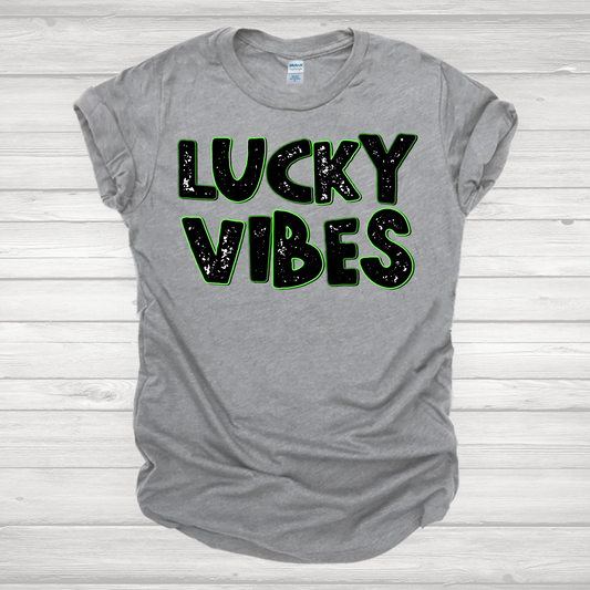 Lucky Vibes Retro Transfer
