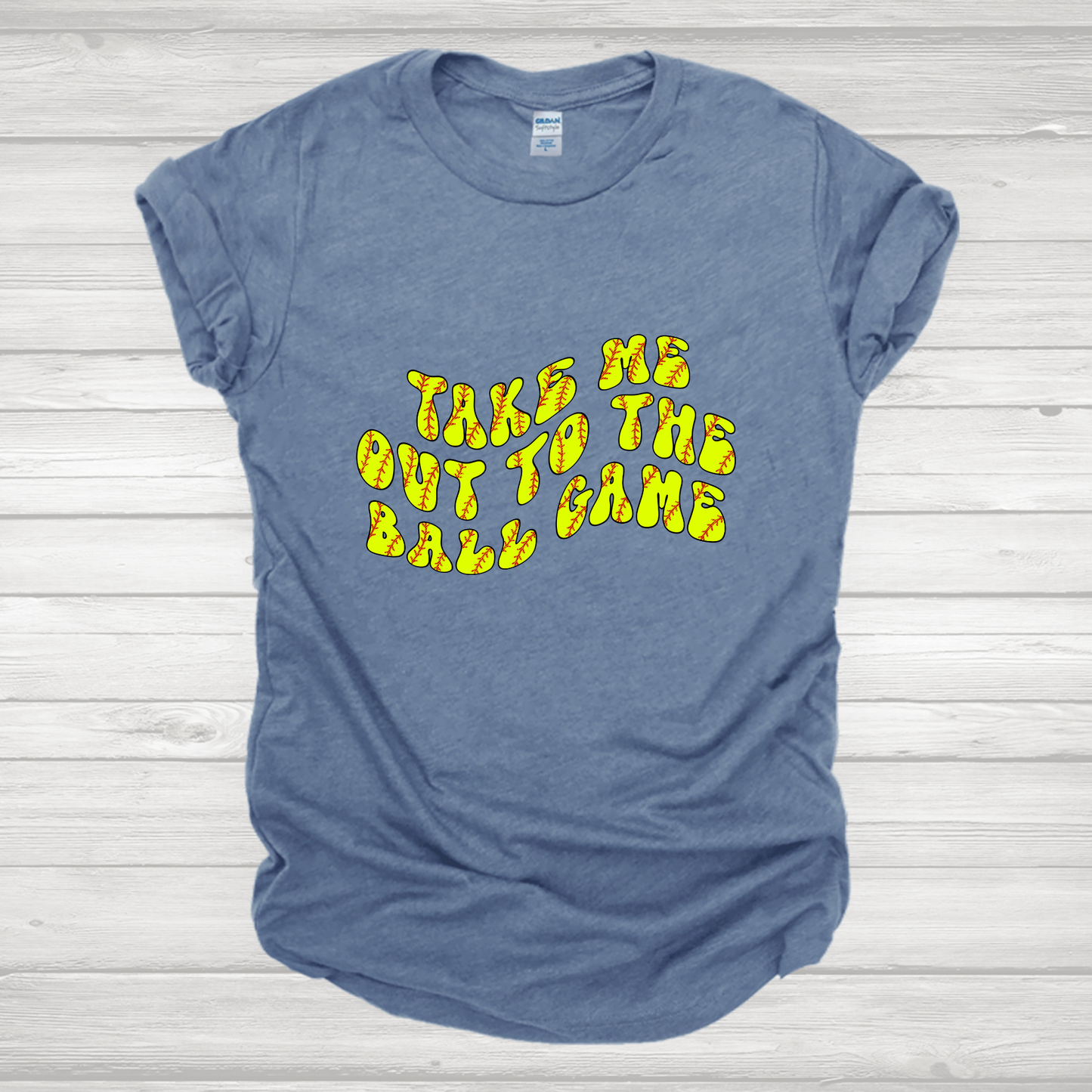 Take Me Out To The Ball Game Softball 1 Transfer