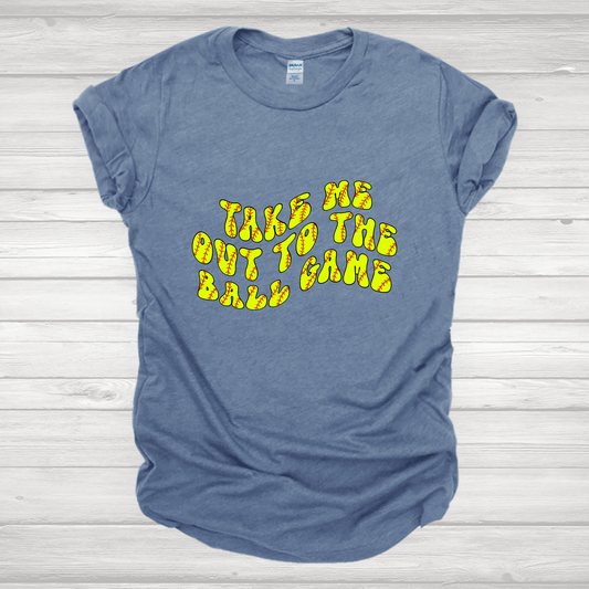Take Me Out To The Ball Game Softball 1 Transfer