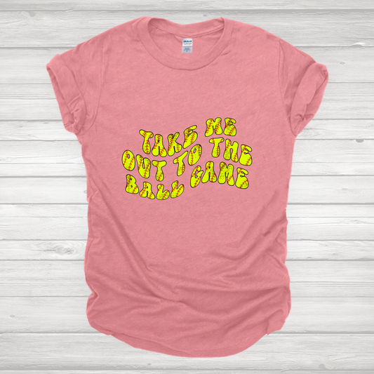 Take Me Out To The Ball Game Softball 2 Transfer