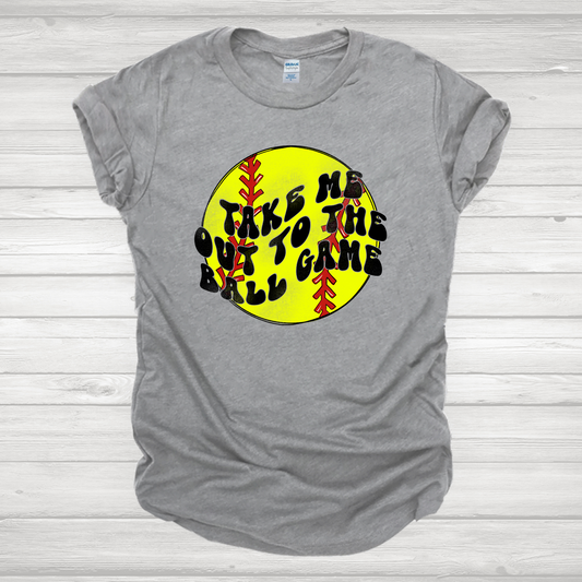 Take Me Out To The Ball Game Softball Transfer
