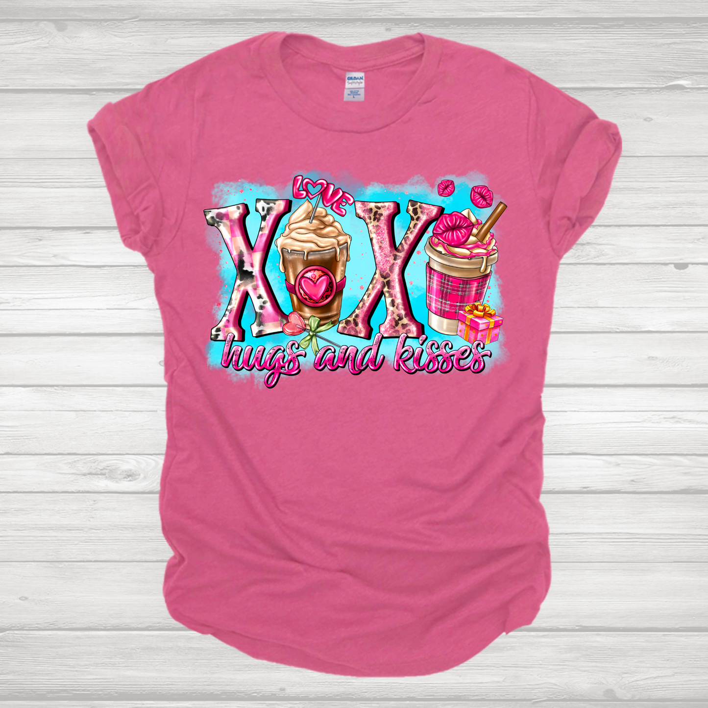 Xoxo Hugs And Kisses Coffee Cups Transfer