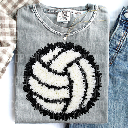 VOLLEYBALL FAUX YARN TRANSFER