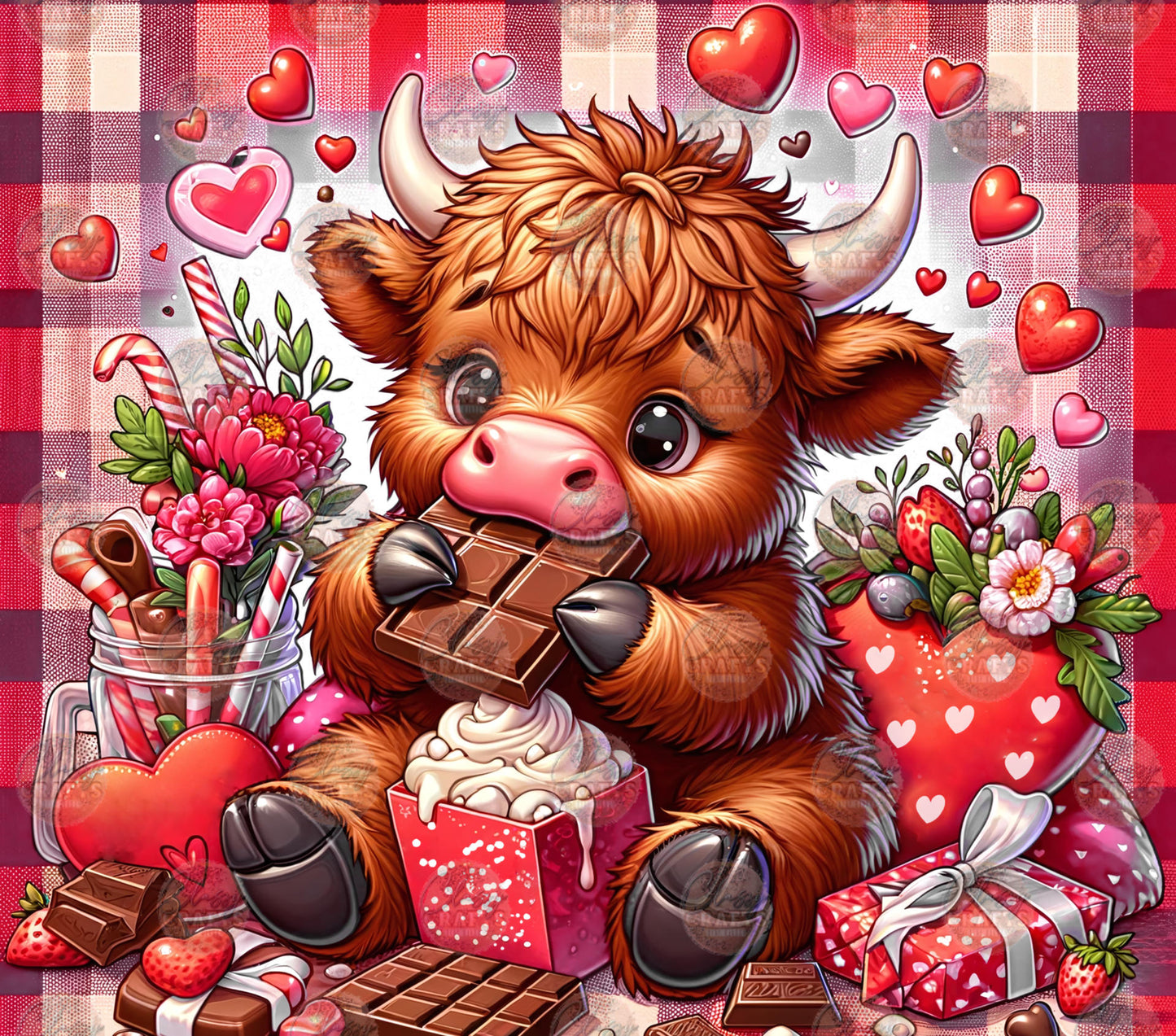 Valentine Highland Tumbler Wrap