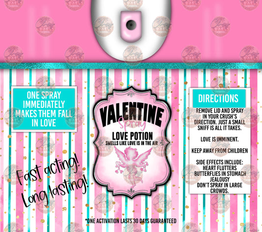 Valentine Spray Tumbler Wrap