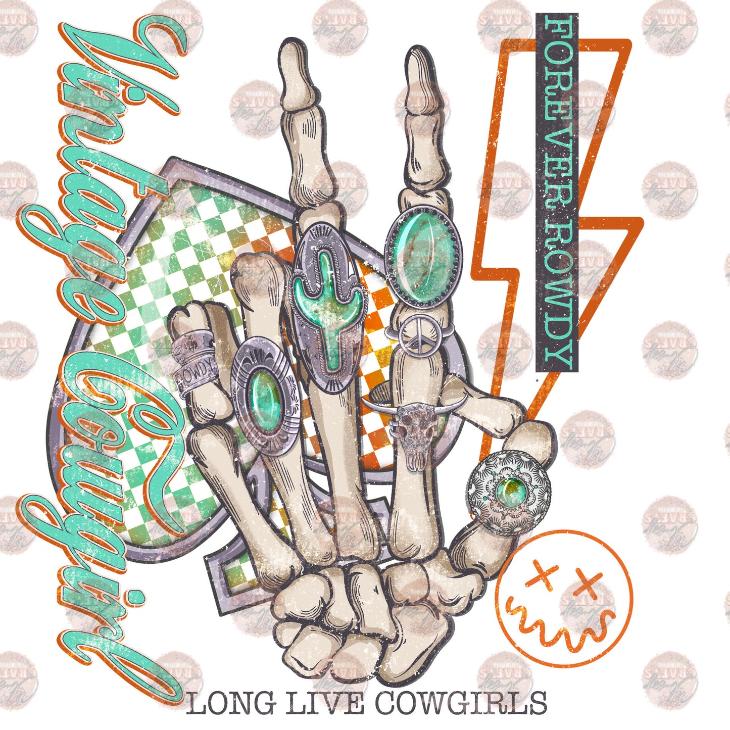 Vintage Cowgirl Transfer