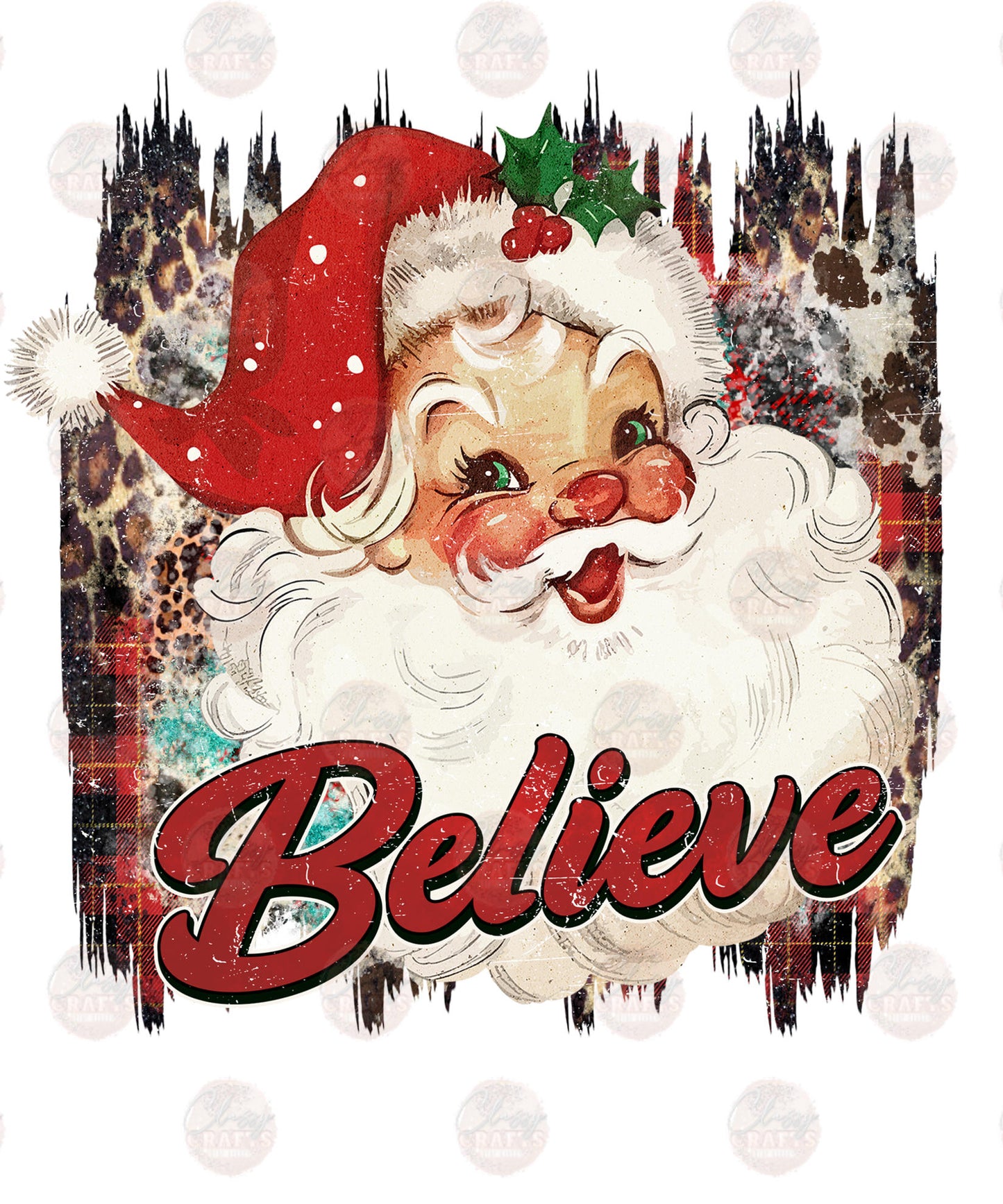 Vintage Santa Transfer