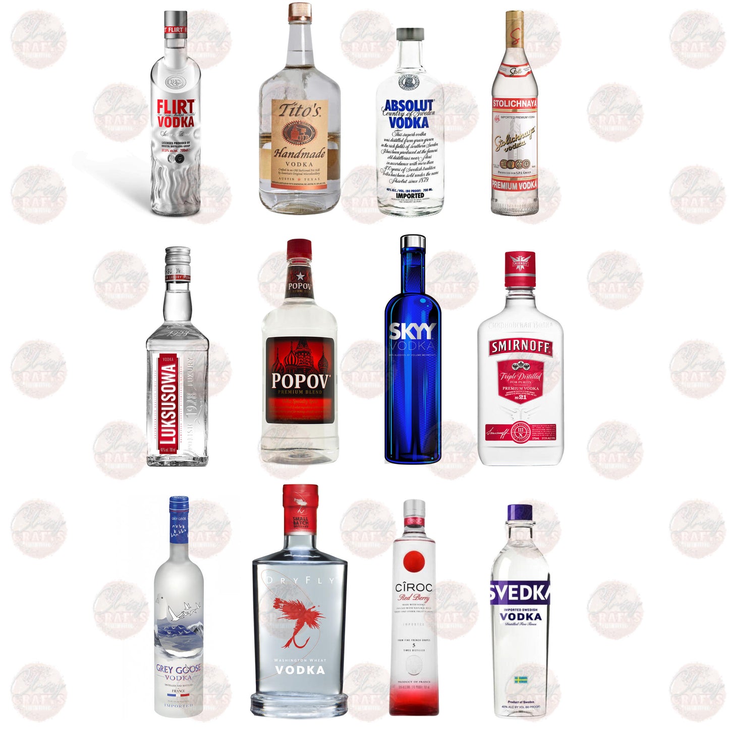 Vodka - Sublimation Transfers