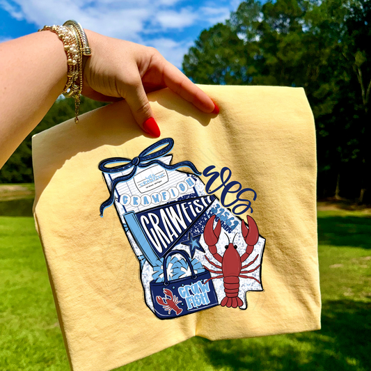 WES Crawfish Game Day Coquette Transfer