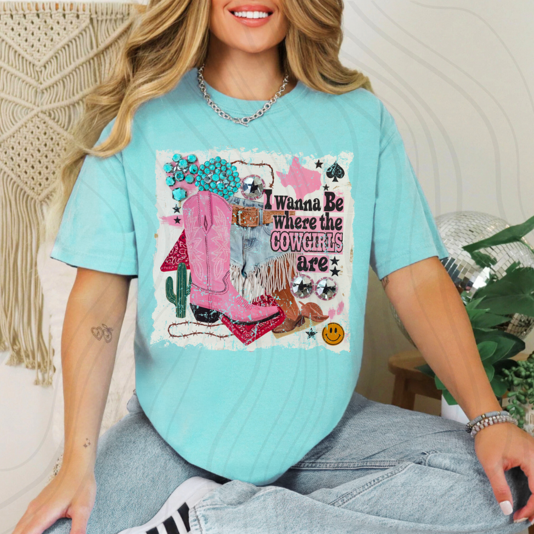 Where The Cowgirls At Collage Transfer