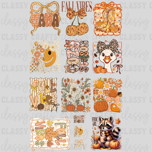 Feral Girl Fall - 30x48 - PREMADE GANG SHEET