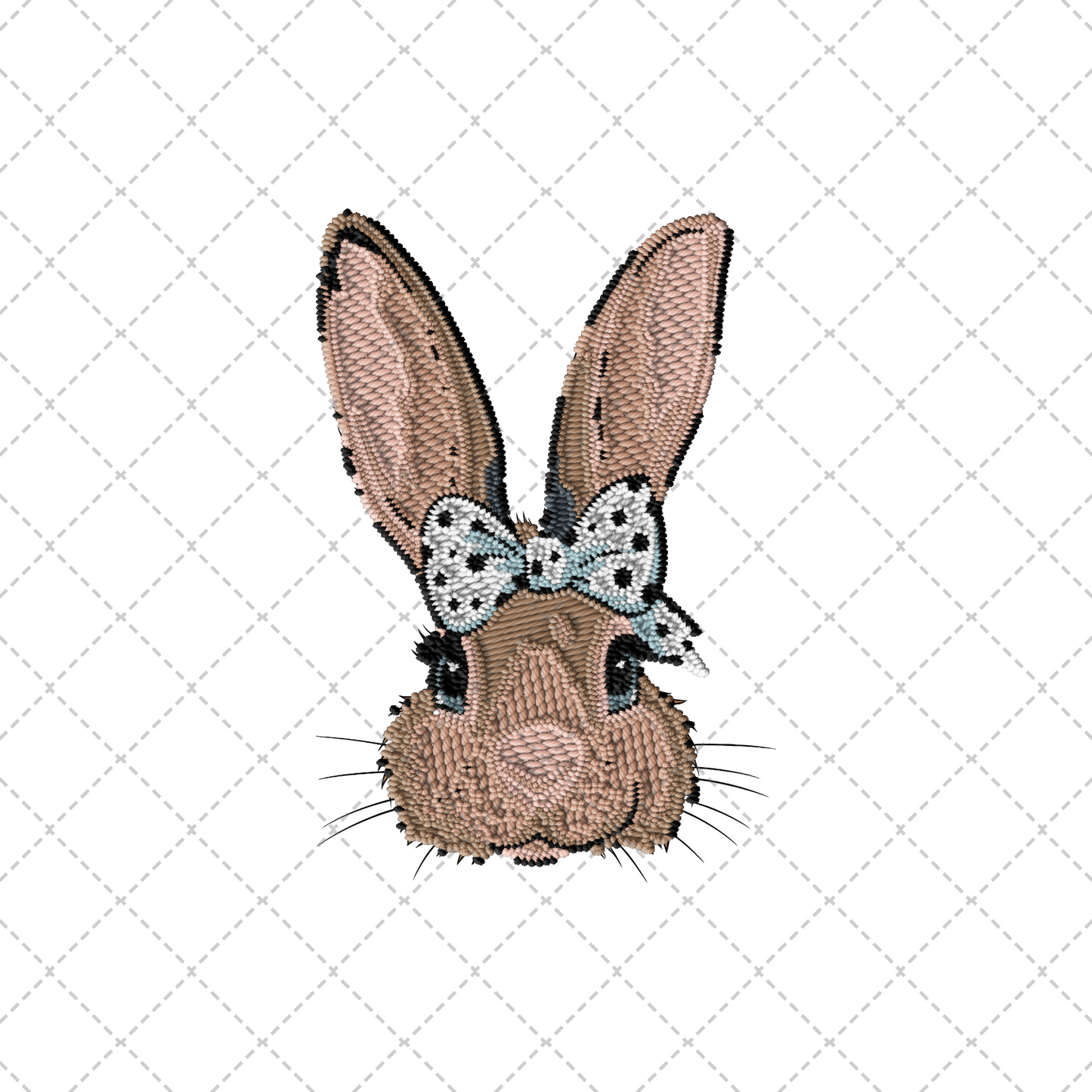 Bunny Embroidery Transfer