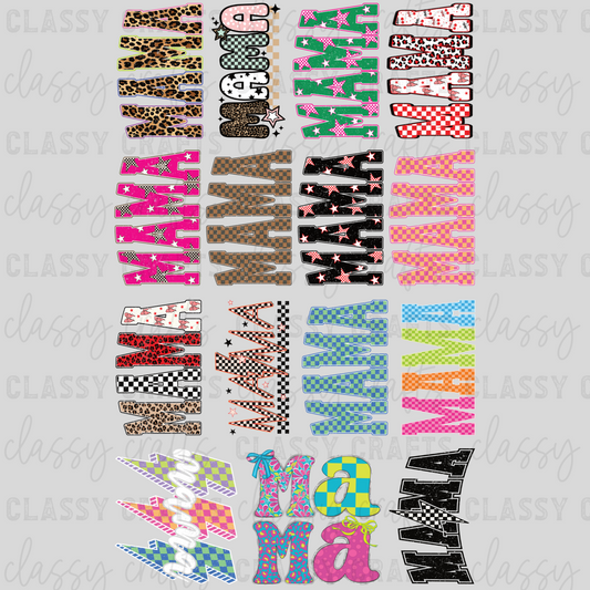 Retro Mama - 30x48 - PREMADE GANG SHEET