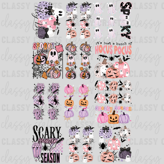 Girly Spooky With Sleeves - 30x48 - PREMADE GANG SHEET