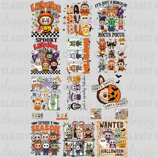 Spooky Labubu - 30x48 - PREMADE GANG SHEET