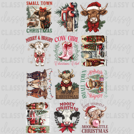 Small Town Christmas - 30x48 - PREMADE GANG SHEET