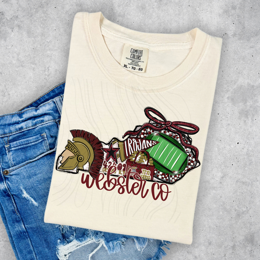 Webster Co Trojans Game Day Coquette Transfer