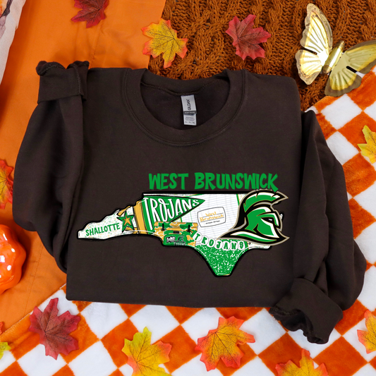 West Brunswick Trojans 2 Game Day Coquette Transfer