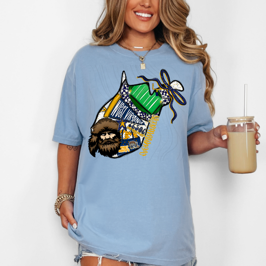 West Virginia Mountaineers Game Day Coquette Ttansfer