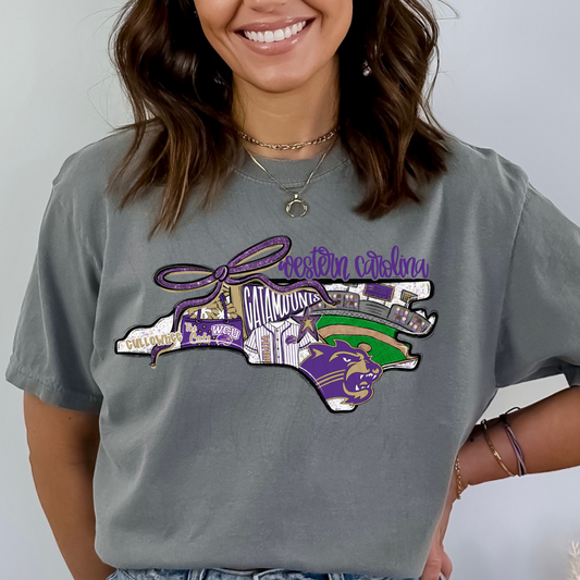 Western Carolina Catamounts Game Day Coquette Transfer