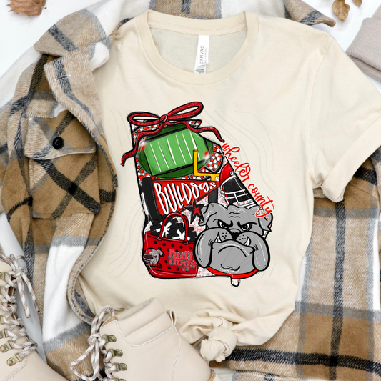 Wheeler County Bulldogs Game Day Coquette Transfer