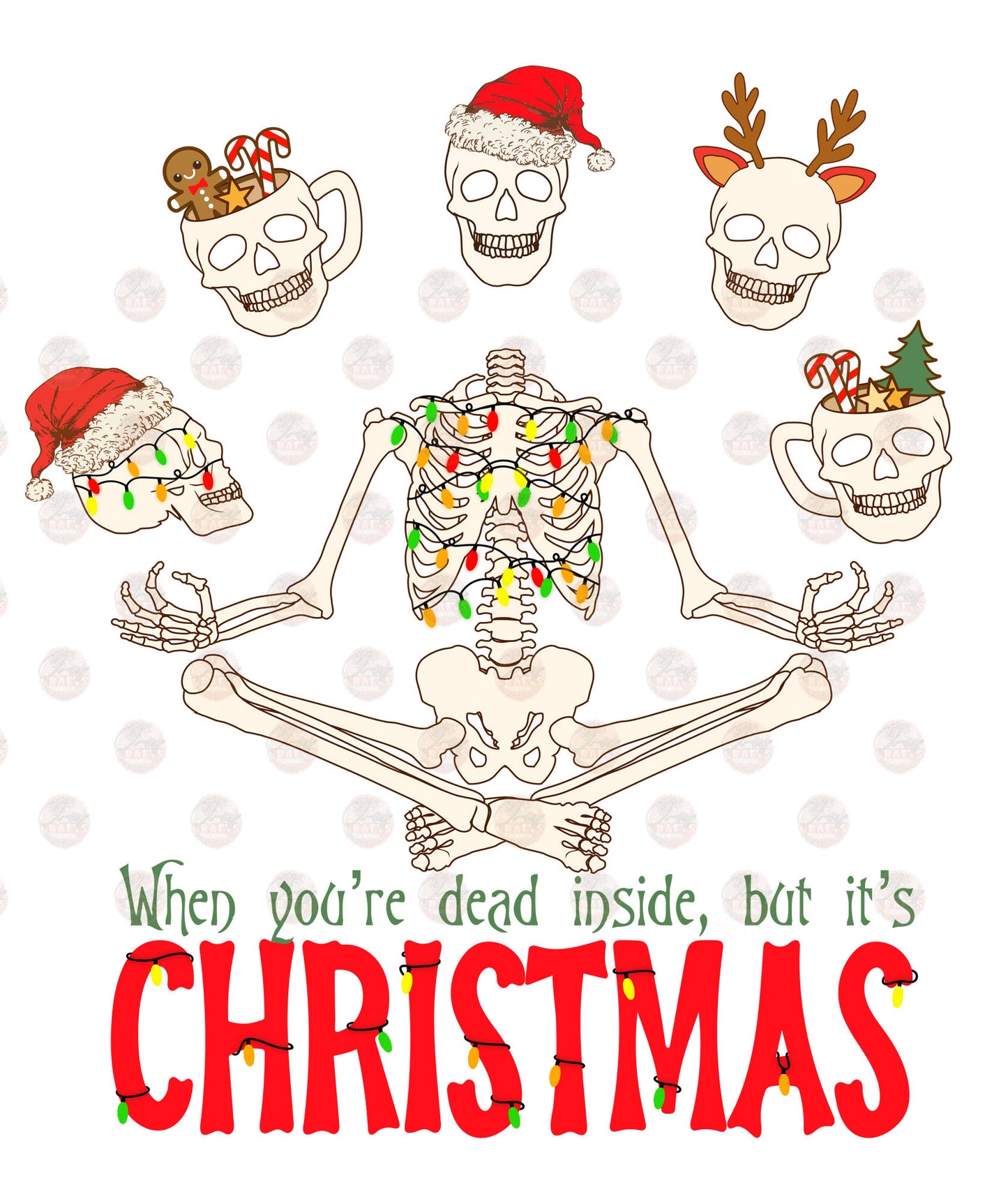 When You're Dead Inside But It's Christmas Transfer