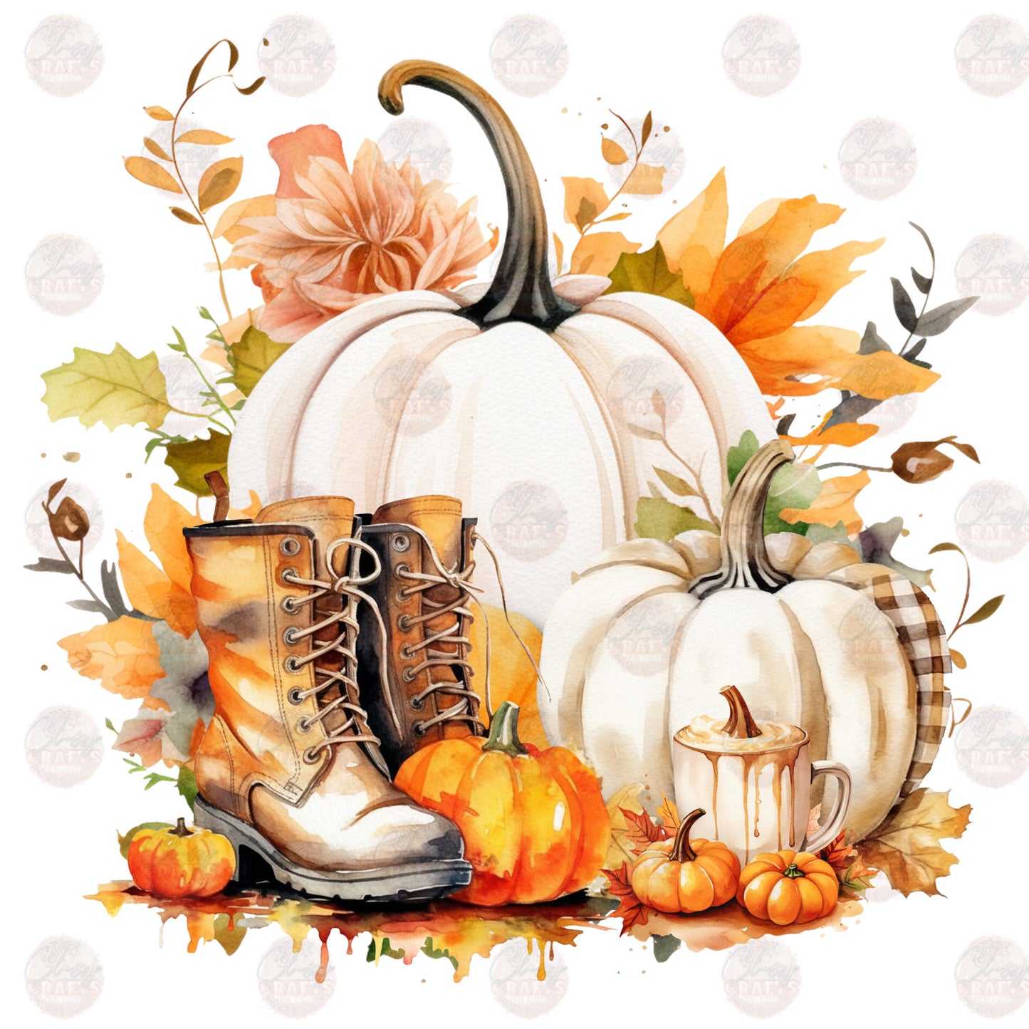 White Pumpkins Transfer