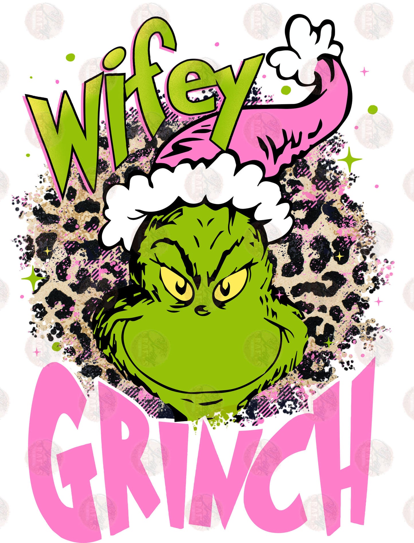 Wifey Grump Leopard Transfer