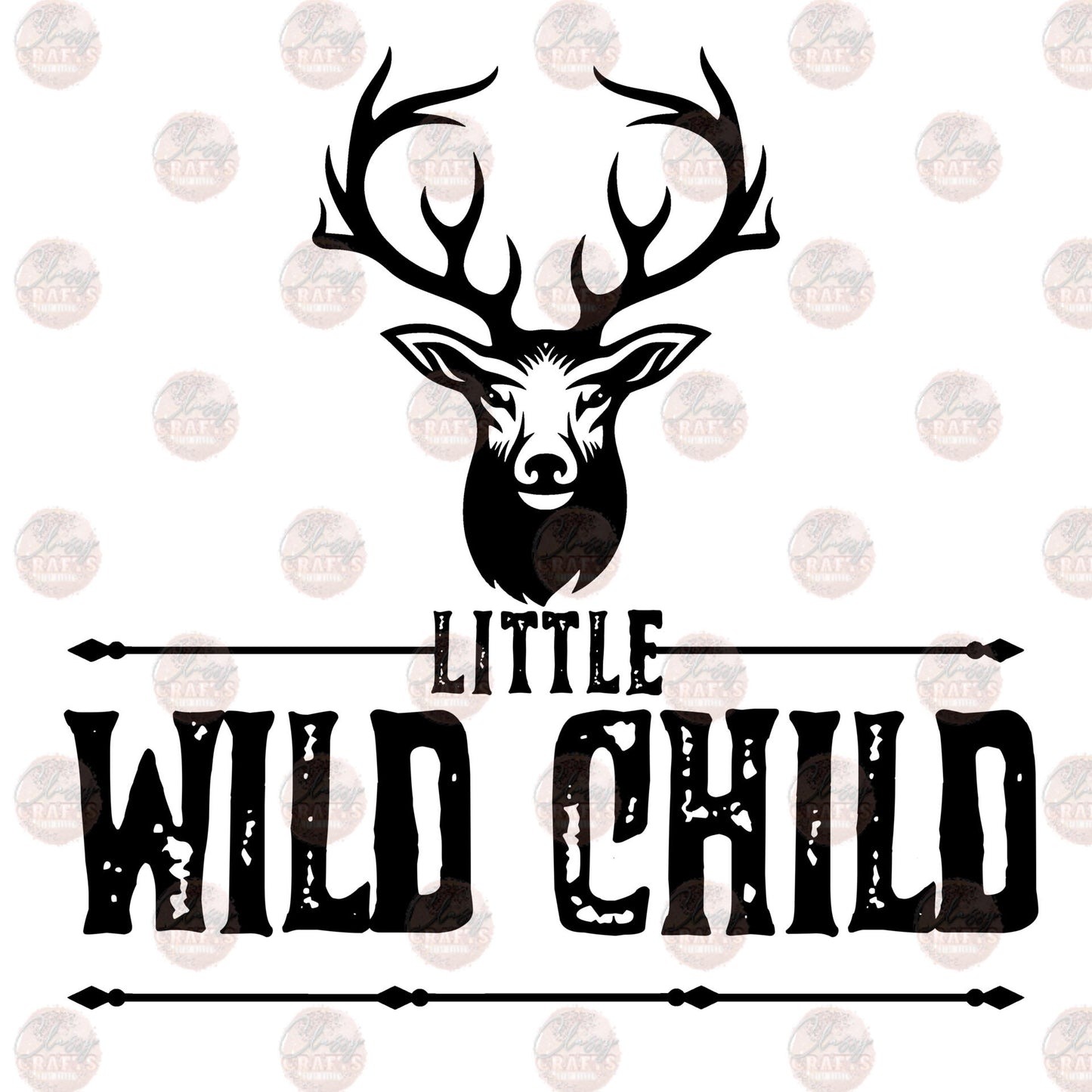 Wild Child Deer Black Transfer