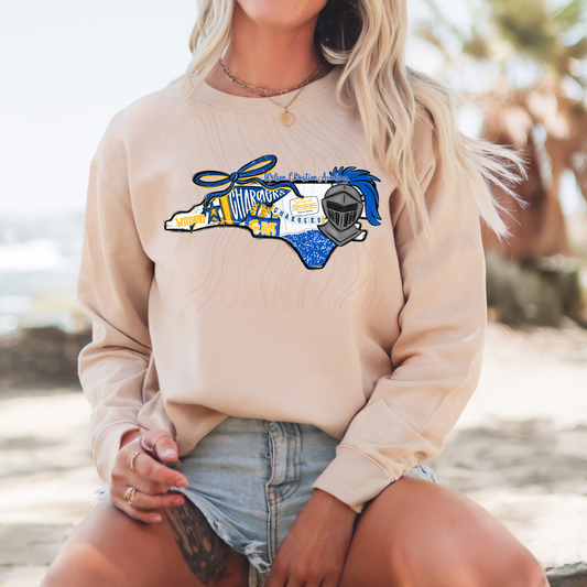 Wilson Christian Academy Chargers Game Day Coquette Transfer