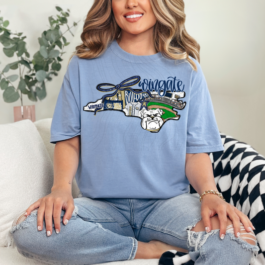 Wingate Bulldogs Game Day Coquette Ttansfer