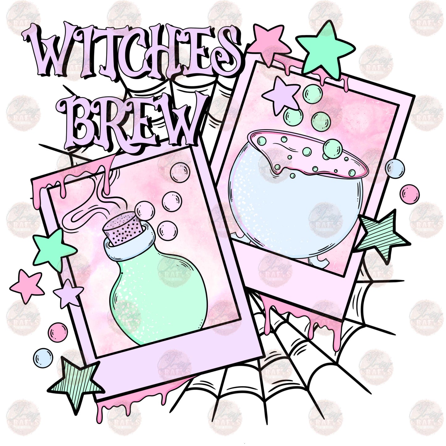 Witches Brew Polaroid Transfer