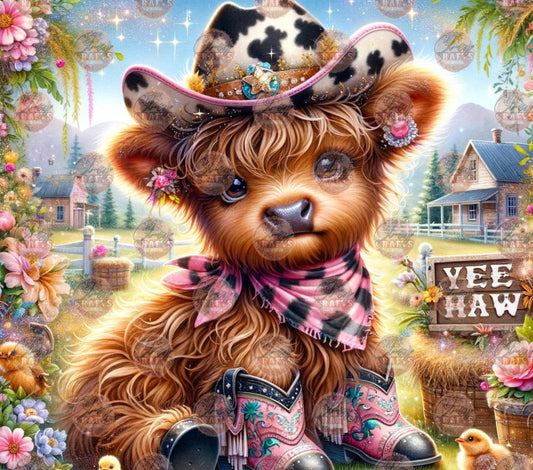 Yeehaw Heifer Tumbler Wrap